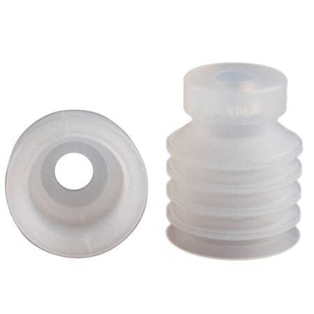 Fipa Bellows vacuum cup diam. 20 mm, Silicone transparent 25.020.045.2